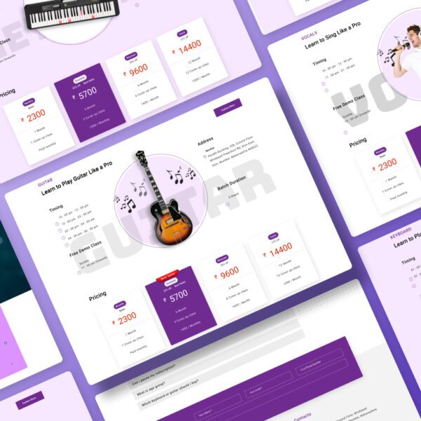 Music classes platform