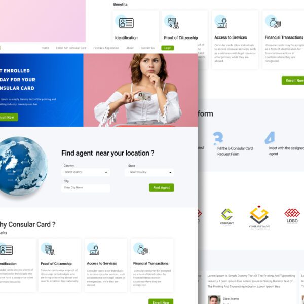 Consular card services platform