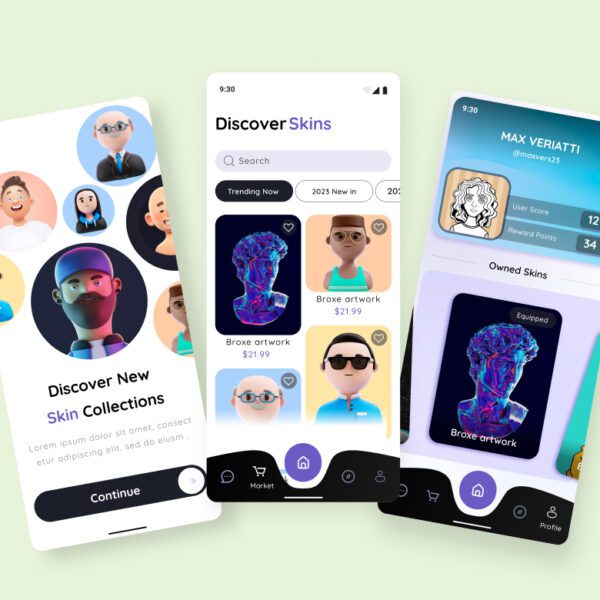 NFT 3D Skins Mobile App Development